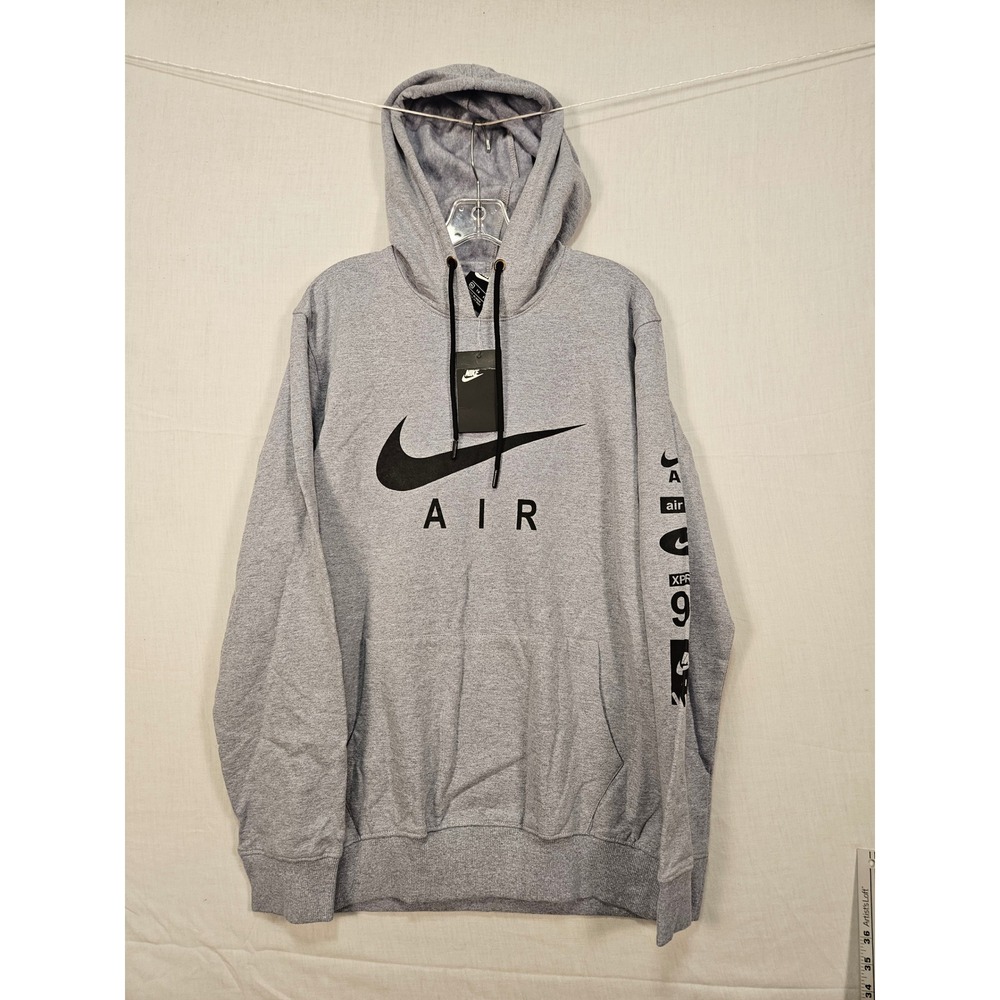 Nike Air Max 97 Xpress Hoodie Mens XL Gray Graphic Pullover 100% Cotton 3611